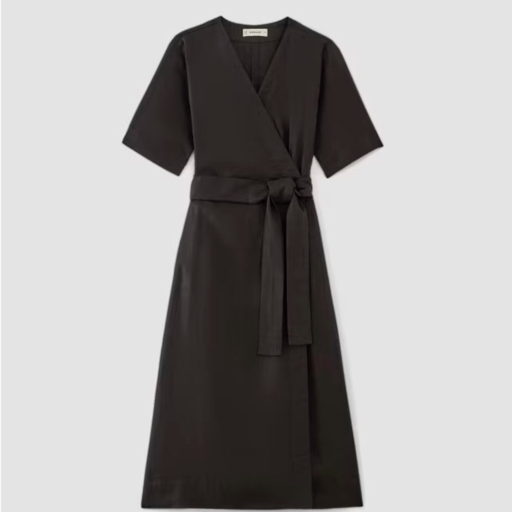 Everlane the Wrap Dress in Linen